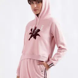 Elle Pink Cotton Printed Sweatshirt image 3