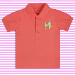 MINIKLUB Kids Coral Printed Polo T-Shirt-image-47