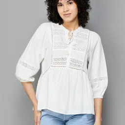 Fame Forever by Lifestyle White Regular Fit Top image 1