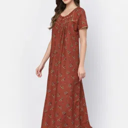 Sweet Dreams Brown Printed Nighty image 3