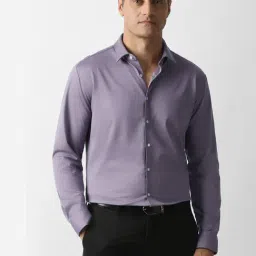 Van Heusen Purple Cotton Slim Fit Shirt-image-21