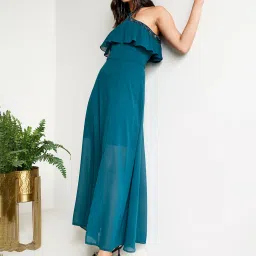 AND Teal Embellished Gown image 3