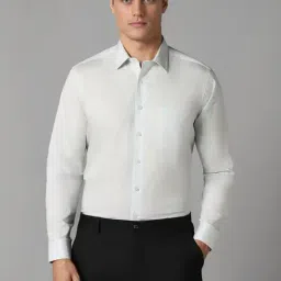 Louis Philippe Green Slim Fit Texture Shirt-picture-21