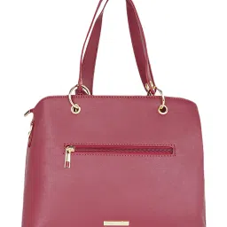 Forever Glam by Pantaloons Wine Medium Satchel Handbag image 3