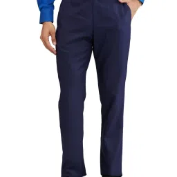 Park Avenue Blue Regular Fit Trousers image 1