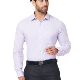 Raymond Violet Cotton Classic Fit Texture Shirts-picture-30