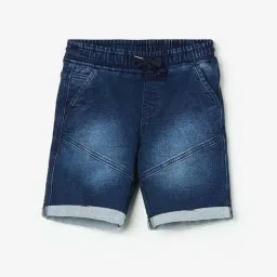 Fame Forever by Lifestyle Kids Blue Cotton Relaxed Fit Shorts-picture-28