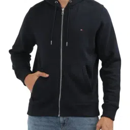 Tommy Hilfiger Navy Regular Fit Hoodie-image-15