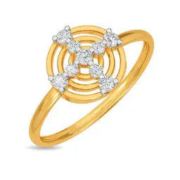 Kisna Diamond & Gold Jewellery Desiree 14k (585) Diamond & Gold Ring For Women-picture-35