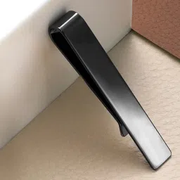 Peora Black Stainless Steel Classic Tie Pin image 1