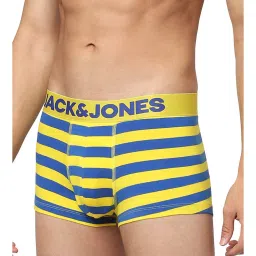Jack & Jones Yellow & Blue Striped Trunks image 3