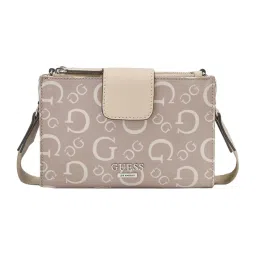 Guess Caramel Madix Logo Cross Body Bag image 1