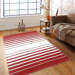 Romee Red & White Rug - Set of 1 image 1