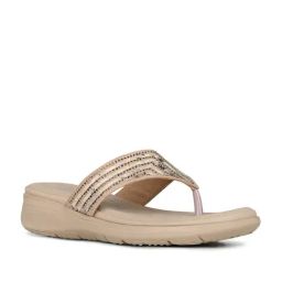 Inc.5 Women's Beige Thong Wedges-picture-22