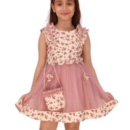 Cutecumber Girls Pink Regular Fit Dress-image-72