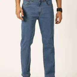Thomas Scott Mid Blue Relaxed Fit Lightly Washed Jeans image 1