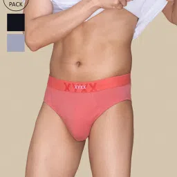 XYXX Multicolor Cotton Briefs - Pack of 3 image 1