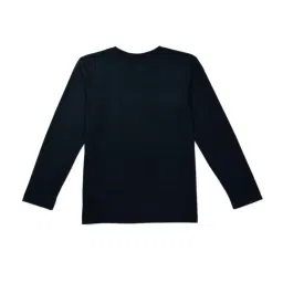 Gini & Jony Kids Black Printed Full Sleeves T-Shirt image 2