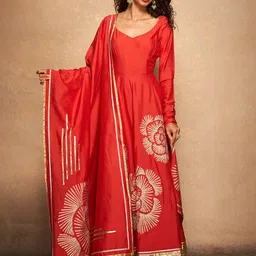 Gulabo by Abu Sandeep Cotton Printed Maxi Dress-picture-11