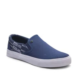Woodland Men's Navy Casual Plimsolls image 1