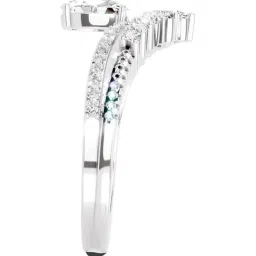 Sparkles Lab Grown Diamond 14k (585) White Gold Ring Women image 4