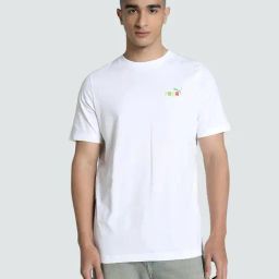 Puma White Cotton Regular Fit Printed Sports T-Shirt-picture-26