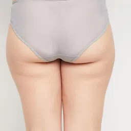 Clovia Grey Printed Bikini Panty image 2