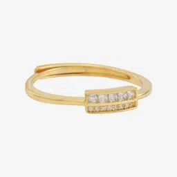 Kushal's Fashion Jewellery 925 Silver White Rhodium Polished Zircon Finger Ring for Women image 3