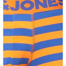 Jack & Jones Orange & Blue Striped Trunks image 4
