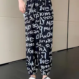 MULTIWA Women Animal Printed Relaxed High-Rise Joggers Trousers-image-2