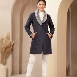 Nayam by Lakshita Navy Blue Solid Coat-image-40