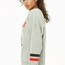 Forever 21 Heather Grey Graphic Print Sweatshirt image 3