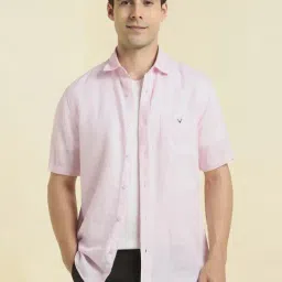 Allen Solly Pink Slim Fit Shirt-image-27