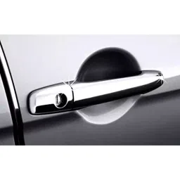 Auto Pearl Door Handle Latch Cover Chrome Finish Compatible For Ford Fiesta (Set of 4) image 2