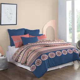 Mytrident Soft Comfort Cotton King Size Bedsheet with 2 Pillow Covers-picture-33