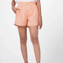 Vero Moda Peach Regular Fit Shorts image 1