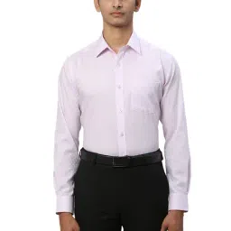 Park Avenue Violet Regular Fit Checks Shirt-image-66