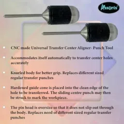 Assorts Center Aligner Pin Hardened Steel with High Quality Steel Punch 9.525 to 25.40 mm (Pack of 2) image 5
