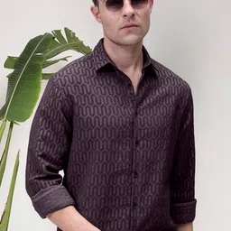 Moda Rapido Men Patterned Full Sleeve Casual Shirt-image-0