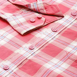 Sztori Men Plus Size Checked Pure Cotton Casual Shirt image 5