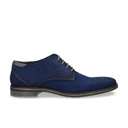 Bugatti Gagno Men Blue Textured Suede Semi-Formal Derbys image 5