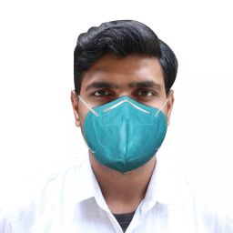 Oriley N95 5 Layer Disposable Face Mask with Nose Pin and Earloop Cyan (Pack of 2 Pcs)-picture-19