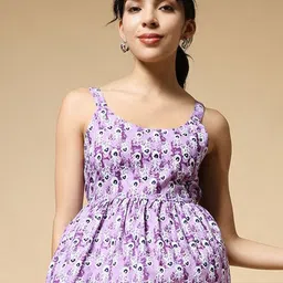 Istyle Can Women Floral Print Scoop Neck Cotton Top-picture-19