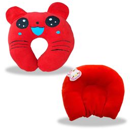 Chinmay Kids Mustard Seeds, Polyester Fibre Animals Baby Pillow Pack of 2 New Red, Yellow-picture-30