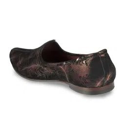 DAVINCHI Men Printed Round Toe Leather Mojaris image 4