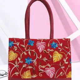 Lookout fashion Floral Printed Structured Tote Bag with Tasselled-picture-27