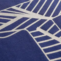 arias by lara dutta Arias 100% Cotton Knit Full Length Lounge Pant With Text Print - Navy Blue image 5