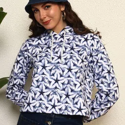 TANDUL Women Printed Hooded Sweatshirt-picture-10