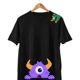 TeeSlix Boys Printed Cotton Round Neck Tshirts image 3