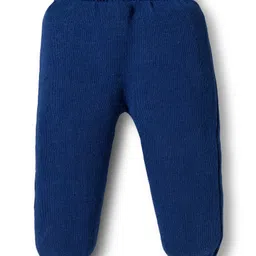 Babyhug Cotton Knit Full Sleeves Sweater Set with Cap & Star Design - Navy Blue image 5